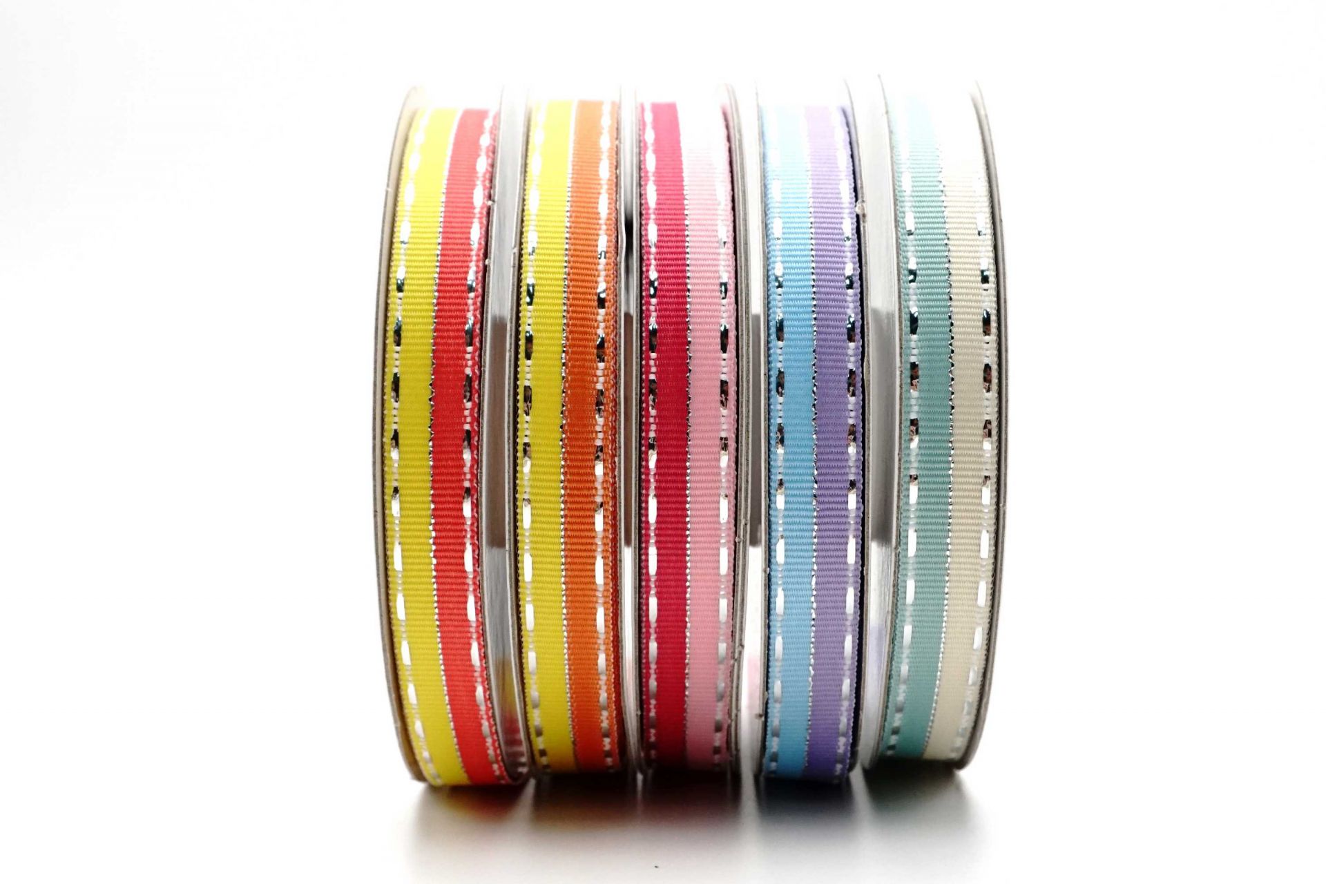 Fancy Silver Side Stitching Ribbon
